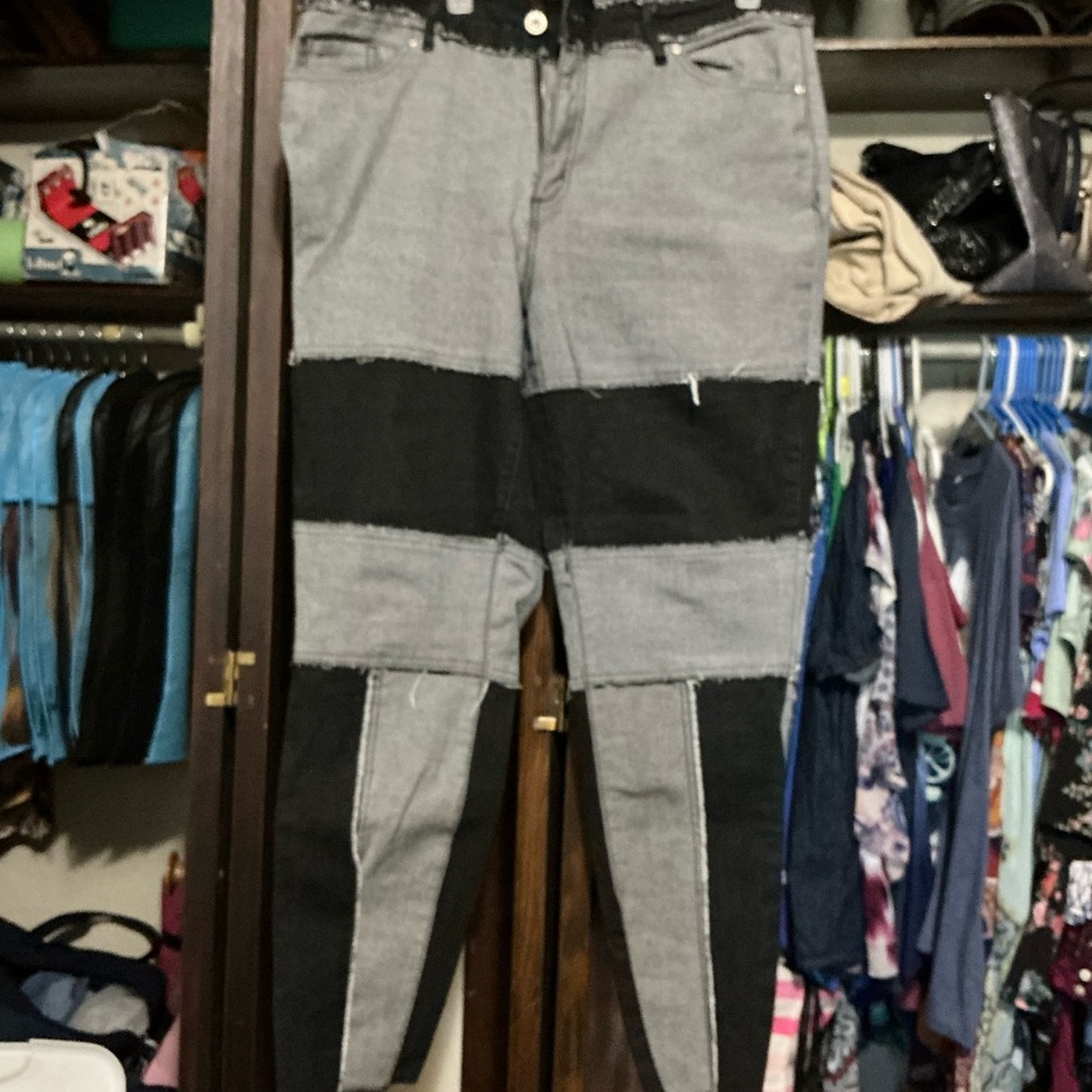 Ashley Stewart Charcoal Denim Pants